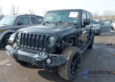 2022 Jeep Wrangler Unlimited High Altitude 4X4 z USA, uszkodzony, nr VIN 1C4HJXEG1NW127049
